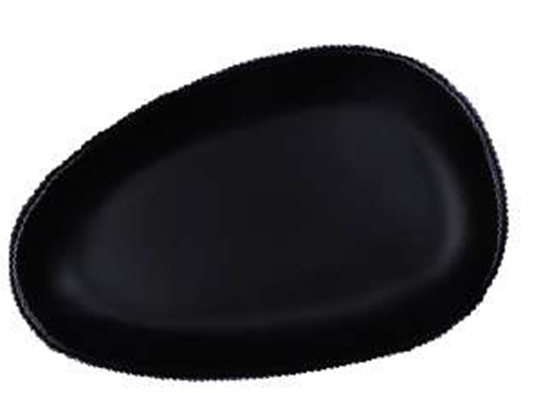 Picture of STN BLK STRIPES OVAL SERVING BOWL LARGE 5079