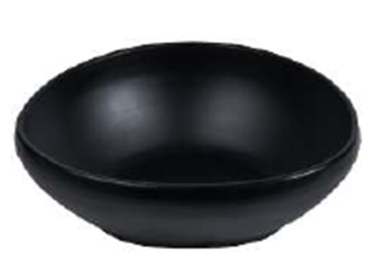 Picture of STN BLK STRIPES ROUND SERVING BOWL SMALL 5091