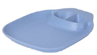 Picture of STN BLU WAVE SANDWHICH PLATTER SQ MED 2308