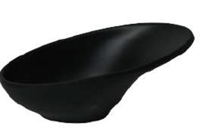 Picture of STN BLK STRIPES DIP BOWL SLANT  2313