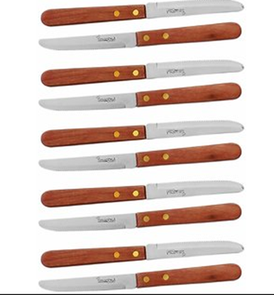 Picture of SC STEAK KNIFE 4 WOOD HANDLE (12PCS)