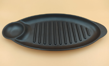 Picture of BLK GP GRILL PLATTER OVAL SINGLE DIP P204