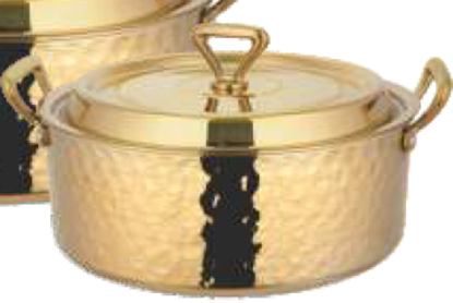 Picture of VNS MILANO POT W/LID GOLD MCP-7519