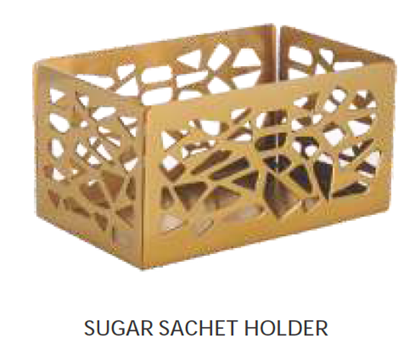 Picture of VNS GOLD SUGAR SACHET HOLDER RECT SS-42052GP