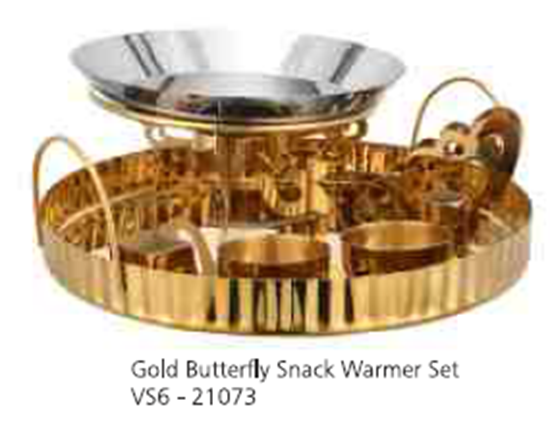 Picture of VS6 SNACK WARMER BUTTERFLY GOLD 21073