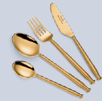 Picture of VNS 182 GOLD DIAMOND TEA SPOON