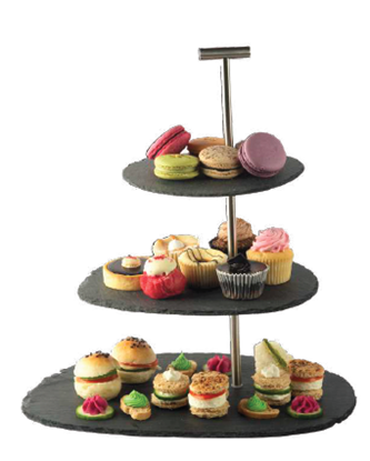 Picture of RENA HOST CAKE STAND PEBBLE 3 TIER 70021