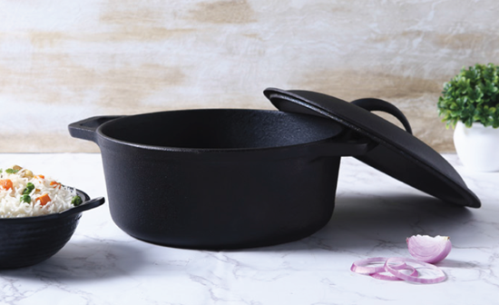 Picture of WONDERCHEF FORZA CAST IRON CASSEROLE W/LID 25CM