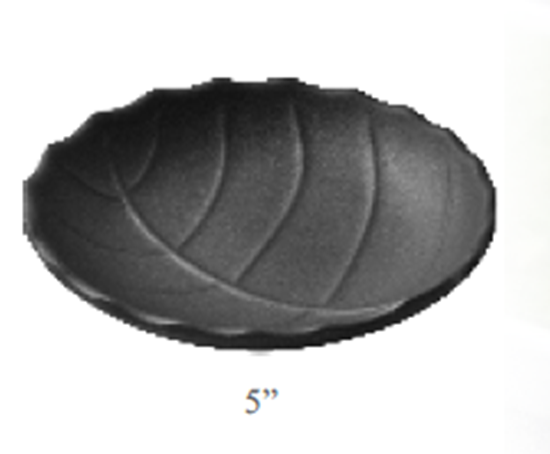 Picture of MUSKAN P.P BLK CHAT PLATE LEAF 5"