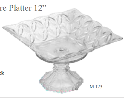 Picture of MUSKAN SQ PLATTER 12" (CLEAR)