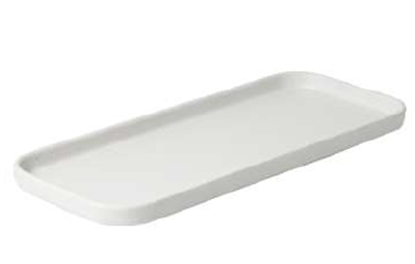 Picture of STN MARBLE DOT RECT PLATTER 5112