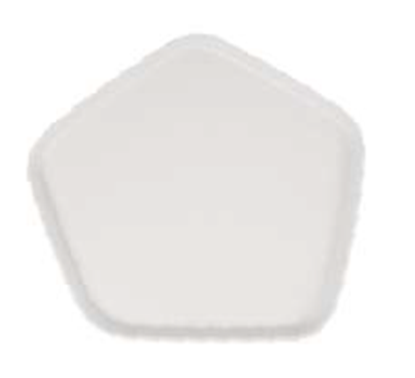 Picture of STN MARBLE DOT PENTAGON PLATTER SMALL 5101