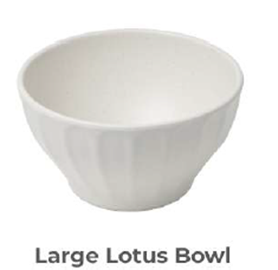 Picture of STN MARBLE DOT LOTUS BOWL MED 2302