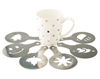 Picture of KMW COFFEE STENCIL DESIGN - LOVE 13X8.5C.M