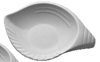 Picture of MUSKAN CHAT PLATE SHELL 5" (WHITE)