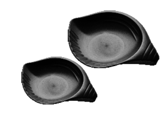 Picture of MUSKAN CHAT PLATE SHELL 6" (BLACK)