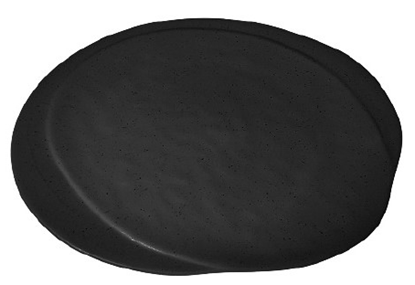 Picture of BLK PFT DOSA PLATE OVAL 11004