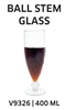 Picture of V4 GL BALL STEM GLASS 400ML