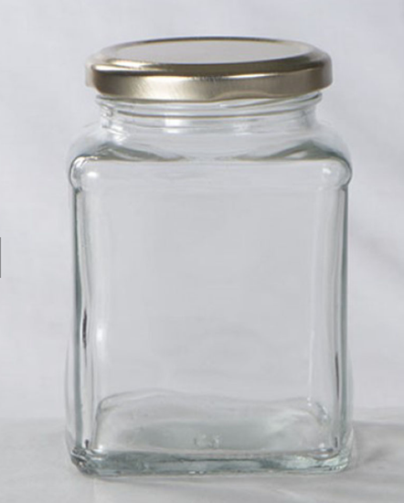 Picture of EAGLE JAR ITC SQ 400ML W/TIN CAP