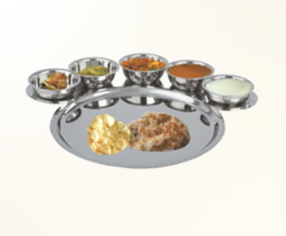 Picture of PK PARTITION TRAY ROUND (BHOJAN PATRA)