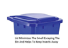 Picture of AST PEDAL BIN W/WHEEL 90LTR BLUE