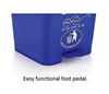 Picture of AST PEDAL BIN W/WHEEL 90LTR BLUE