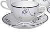 Picture of BONE-CHINA GL SAUCER HW BIG (SILVER LINE)