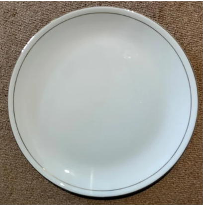 Picture of BONE-CHINA GL URMI PLATE 9" (SILVER LINE)