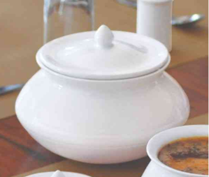 Picture of BONE-CHINA HANDI WITH LID SMALL