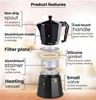 Picture of AGR MOKKA POT BLACK ALU CLASSIC