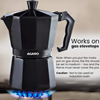 Picture of AGR MOKKA POT BLACK ALU CLASSIC