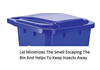 Picture of AST PEDAL BIN W/WHEEL 65L BLUE