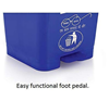 Picture of AST PEDAL BIN W/WHEEL 65L BLUE