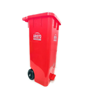 Picture of AST PEDAL BIN W/WHEEL 65LTR RED