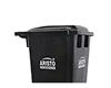 Picture of AST PEDAL BIN W/WHEEL 65L BLACK