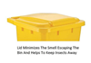 Picture of AST PEDAL BIN W/WHEEL 65LTR YELLOW