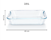 Picture of BOROSIL RECTANGULAR DISH 2.5L