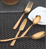 Picture of AWKENOX 24PCS CUTLERY SET W/SOUP SPOON ARC GOLD