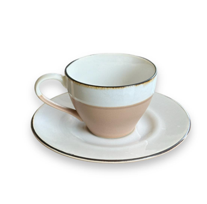 Picture of DN SW VELLUM WHITE CUP SAUCER 250ML (6P)