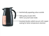 Picture of BOROSIL HYDRA TEAPOT FLASK 1000ML BLACK