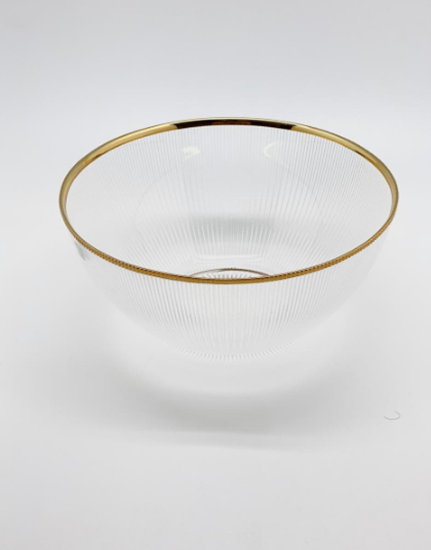 Picture of DN GOLD RIBBED BOWL 22.5CM