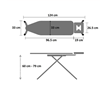 Picture of DLP IRONING BOARD HOLDER GREY 96.5X33CM DIBD0003