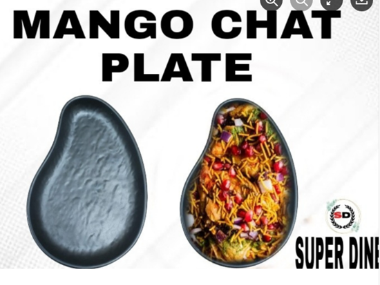 Picture of BLK SD MANGO CHAT PLATE