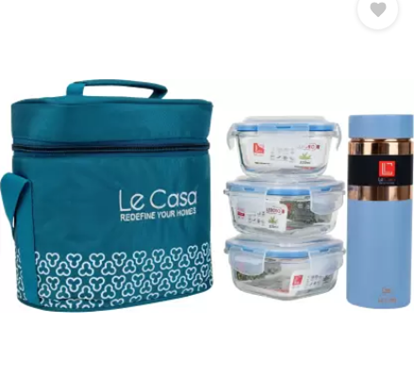 Picture of LEC LUNCH BOX SQUARE FRESH BITE 4 W/ BOTTLE