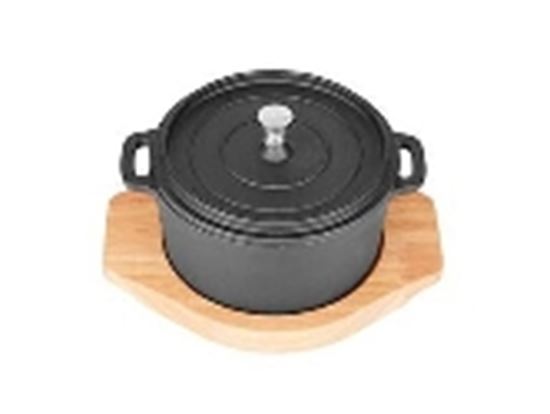 Picture of CHAFFEX CAST IRON 8053 ROUND CASSROLE W/LID 10CM