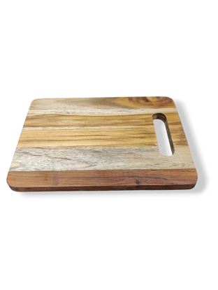 Picture of WOOD CHOPPING BOARD 9X12 CUT HANDL MED