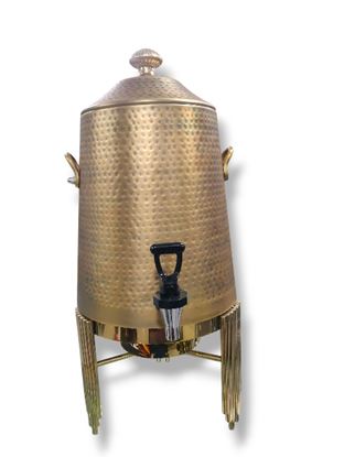 Picture of LP DROP LINE ANTIQE BRASS TEA CONTAINER HAMMR 12L