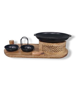 Picture of CK SNACK CONCEPT ROUND SERVER WOOD 540