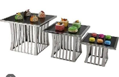 Picture of KMW BUFFET STAND SQUARE STRIP TYPE 3PC