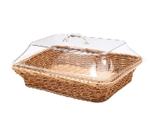 Picture of MOSC POLY BASKET W/COVER RECT 39.5X29.5X8CM